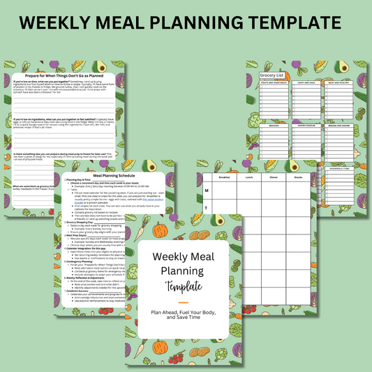 Weekly Meal Planning Template