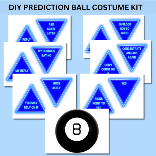 3-in-1 DIY Costume Bundle: Prediction Ball, Arcade Game, and Weather Costume